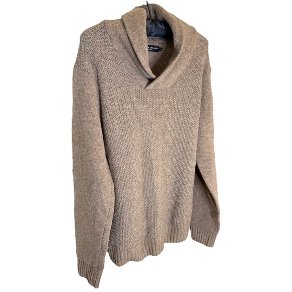 Daniele Blasi Sweater Wool Blend Waffle Knit Shawl Neck Women Medium - Picture 2 of 8